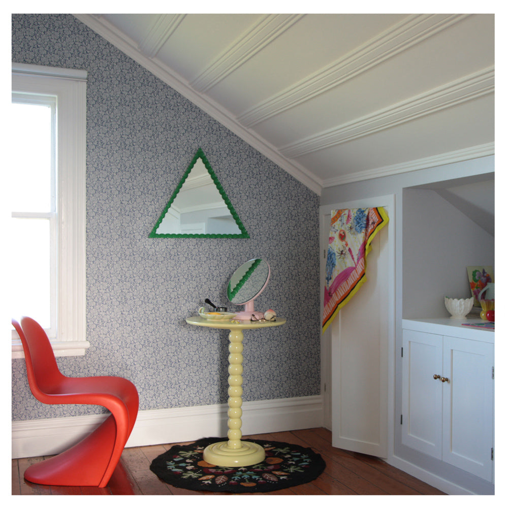 Spindle Mirror - Triangle Green
