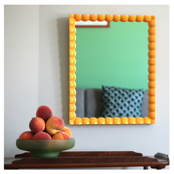 Spindle Mirror - Rectangle Marigold