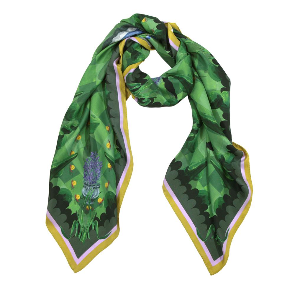 Walmsley and Cole, Moonlit Mystery Tour, Silk Scarf, Tied